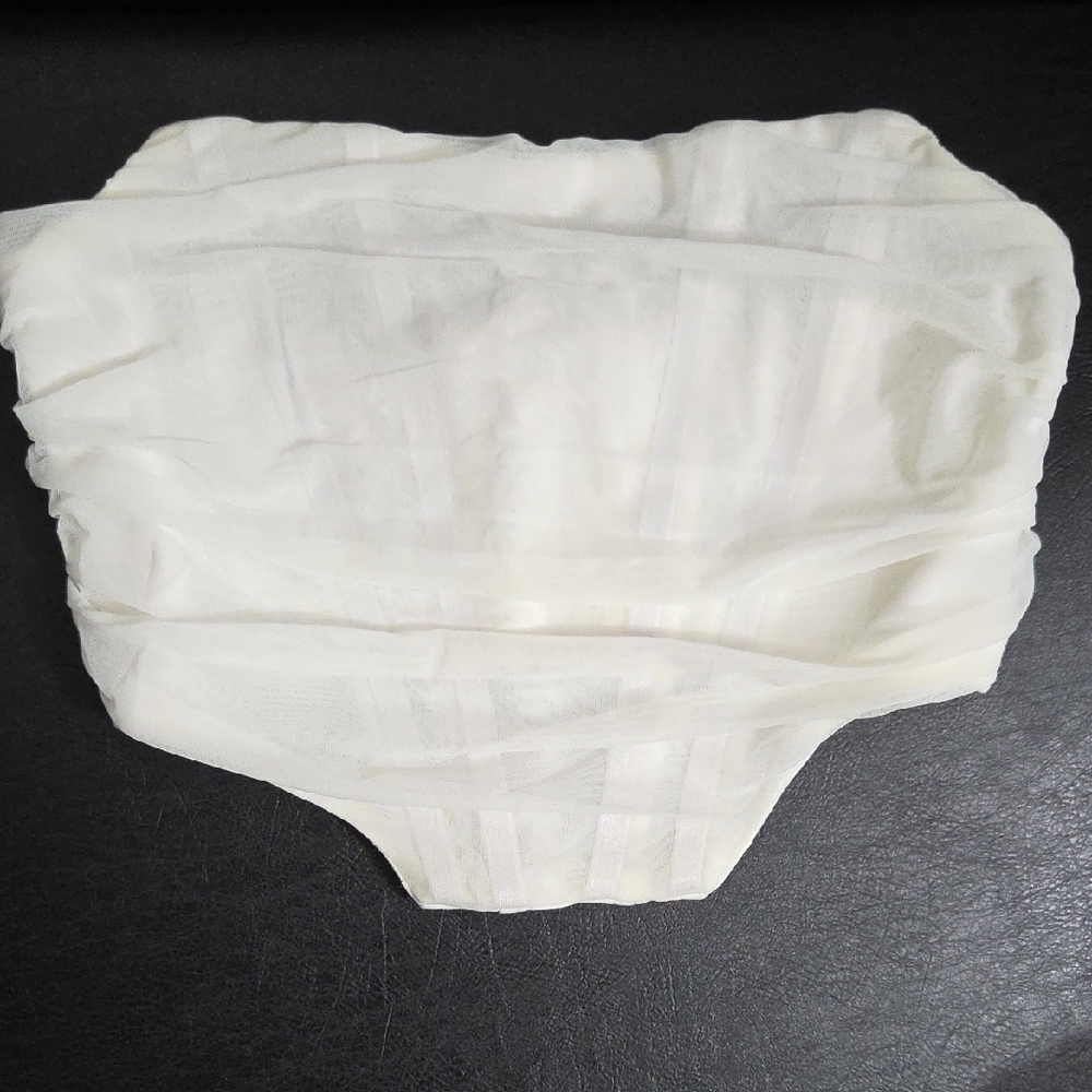 White Strapless Corset Top